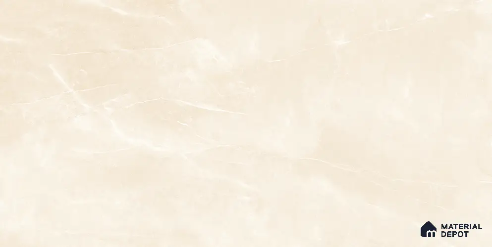 Cream Marble Floor & Wall Tile TL 05529 H Armani Crema 5.2 ft x 2.6 ft Vitrified Glossy Finish - 9 mm