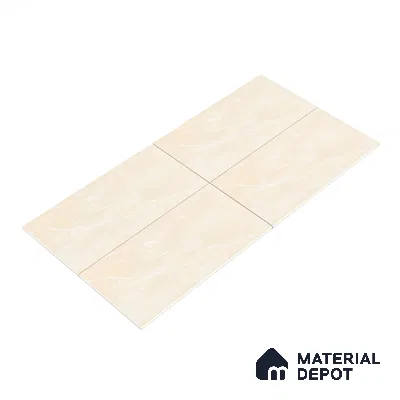 Marble Wall & Floor Tile TL 05529 B Luxe Crema 2 ft x 4 ft Vitrified Glossy Finish - 9 mm | 5 Random Design | Suitable for Living Room, Bedroom, Bathroom, Kitchen (Sample)