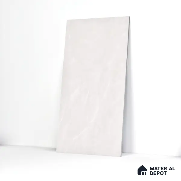 Marble Wall & Floor Tile TL 05529 Luxe Blanco 2 ft x 4 ft Vitrified Glossy Finish - 9 mm | 5 Random Design | Suitable for Living Room, Bedroom, Bathroom, Kitchen