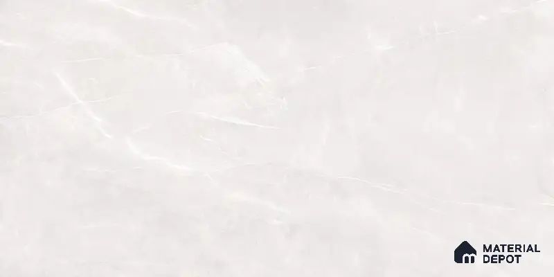 Marble Wall & Floor Tile TL 05529 Luxe Blanco 2 ft x 4 ft Vitrified Glossy Finish - 9 mm | 5 Random Design | Suitable for Living Room, Bedroom, Bathroom, Kitchen