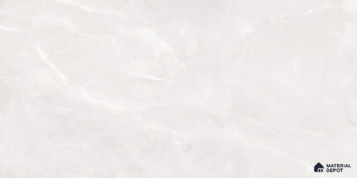 Marble Wall & Floor Tile TL 05529 Luxe Blanco 2 ft x 4 ft Vitrified Glossy Finish - 9 mm | 5 Random Design | Suitable for Living Room, Bedroom, Bathroom, Kitchen