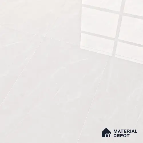 White Marble Floor & Wall Tile TL 05529 G Armani Bianco 5.2 ft x 2.6 ft Vitrified Glossy Finish - 9 mm