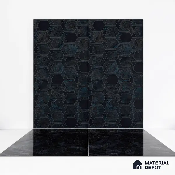 Marble Wall & Floor Tile TL 05545 B Viola Plum 2 ft x 4 ft Vitrified Glossy Finish - 9 mm | Suitable for Living Room, Bedroom, Bathroom, Kitchen