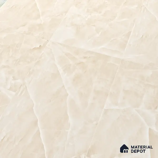 Marble Wall Tile TL 05798 Gravier Beige Glow 2 ft x 4 ft Vitrified Lush Plus Matte Finish - 9 mm | 6 Random Design | Suitable for Living Room, Bedroom, Bathroom