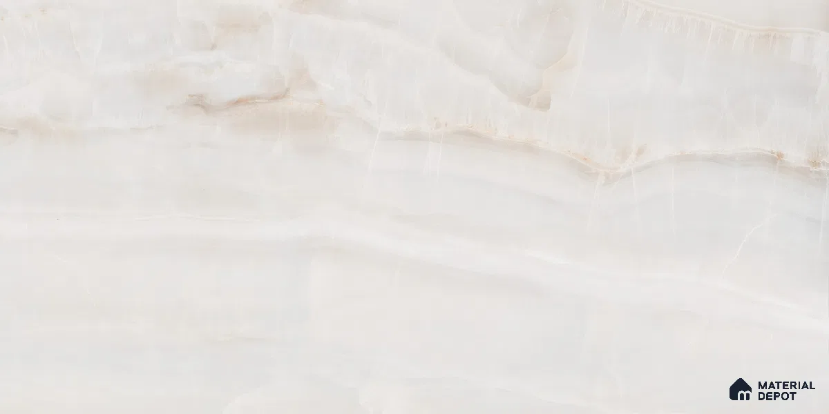 Marble Floor & Wall Tile TL 05810 Gravier Beige Pearl 2 ft x 4 ft Vitrified High Gloss Finish - 9 mm | 8 Random Design | Suitable for Living Room, Bedroom, Bathroom