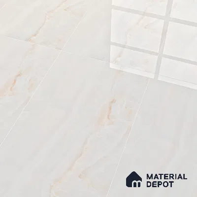 Marble Floor & Wall Tile TL 05810 Gravier Beige Pearl 2 ft x 4 ft Vitrified High Gloss Finish - 9 mm | 8 Random Design | Suitable for Living Room, Bedroom, Bathroom