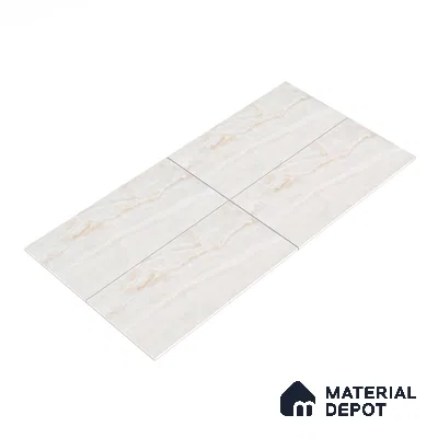 Marble Floor & Wall Tile TL 05810 Gravier Beige Pearl 2 ft x 4 ft Vitrified High Gloss Finish - 9 mm | 8 Random Design | Suitable for Living Room, Bedroom, Bathroom