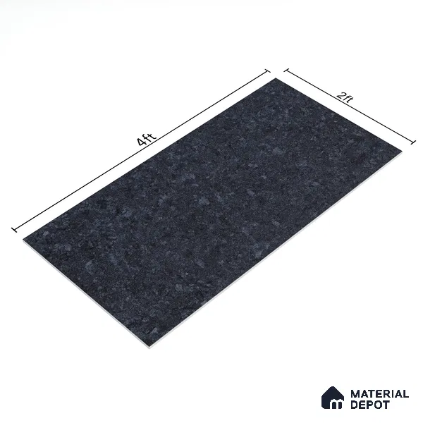 Marble Floor & Wall Tile TL 05820 Gravier Cobalt Jewel 2 ft x 4 ft Vitrified High Gloss Finish - 9 mm | 4 Random Design | Suitable for Living Room, Bedroom, Bathroom (Sample)
