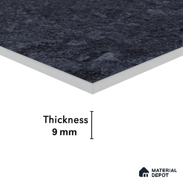 Marble Floor & Wall Tile TL 05820 Gravier Cobalt Jewel 2 ft x 4 ft Vitrified High Gloss Finish - 9 mm | 4 Random Design | Suitable for Living Room, Bedroom, Bathroom (Sample)