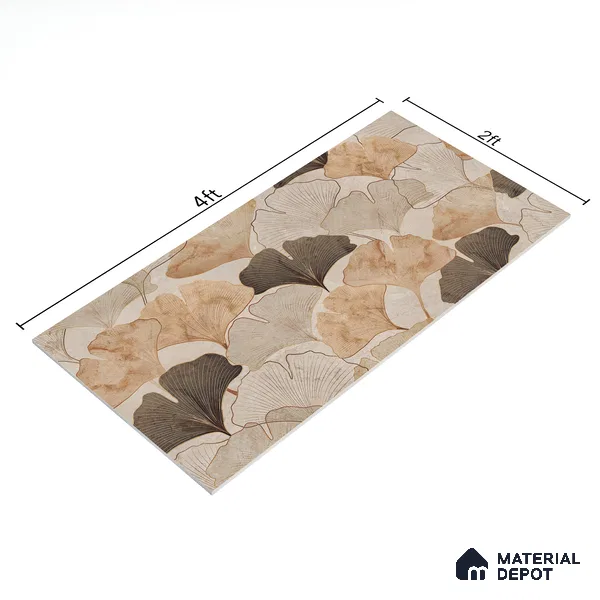 Highlighter Wall Tile TL 05811 B Gravier Dune Glow Decor 2 ft x 4 ft Vitrified High Gloss Finish - 9 mm | Suitable for Living Room, Bedroom, Bathroom (Sample)
