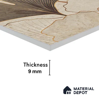 Highlighter Wall Tile TL 05811 B Gravier Dune Glow Decor 2 ft x 4 ft Vitrified High Gloss Finish - 9 mm | Suitable for Living Room, Bedroom, Bathroom (Sample)