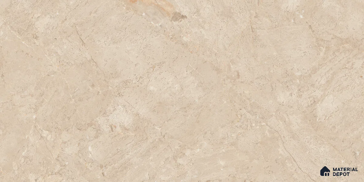 Marble Floor & Wall Tile TL 05811 Gravier Dune Glow 2 ft x 4 ft Vitrified High Gloss Finish - 9 mm | 8 Random Design | Suitable for Living Room, Bedroom, Bathroom (Sample)