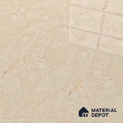 Marble Floor & Wall Tile TL 05811 Gravier Dune Glow 2 ft x 4 ft Vitrified High Gloss Finish - 9 mm | 8 Random Design | Suitable for Living Room, Bedroom, Bathroom (Sample)