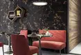 Marble Floor & Wall Tile TL 05819 Gravier Galaxy Gold 2 ft x 4 ft Vitrified High Gloss Finish - 9 mm | 6 Random Design | Suitable for Living Room, Bedroom, Bathroom | Image 2