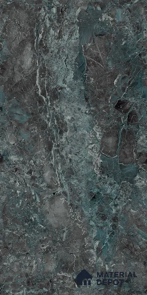 Marble Wall & Floor Tile TL 05534 C Lustro Aqua 2 ft x 4 ft Vitrified Glossy Finish - 9 mm | 8 Random Design | Suitable for Living Room, Bedroom, Bathroom, Kitchen (Sample)