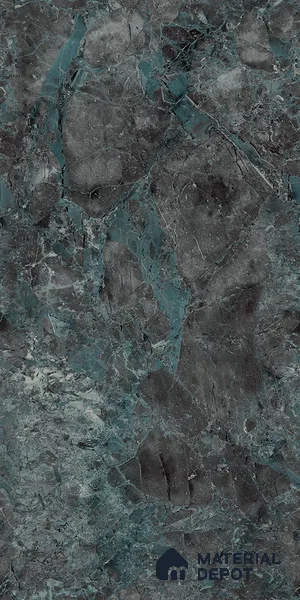 Marble Wall & Floor Tile TL 05534 C Lustro Aqua 2 ft x 4 ft Vitrified Glossy Finish - 9 mm | 8 Random Design | Suitable for Living Room, Bedroom, Bathroom, Kitchen (Sample)