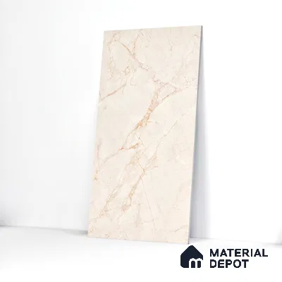 Carving Floor & Wall Tile TL 05800 C Gravier Nebula Ivory 2 ft x 4 ft Vitrified Carving Matte Finish - 9 mm | 10 Random Design | Suitable for Living Room, Bedroom, Bathroom (Sample)