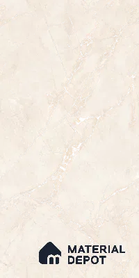 Carving Floor & Wall Tile TL 05800 C Gravier Nebula Ivory 2 ft x 4 ft Vitrified Carving Matte Finish - 9 mm | 10 Random Design | Suitable for Living Room, Bedroom, Bathroom (Sample)