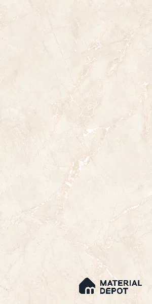 Carving Floor & Wall Tile TL 05800 C Gravier Nebula Ivory 2 ft x 4 ft Vitrified Carving Matte Finish - 9 mm | 10 Random Design | Suitable for Living Room, Bedroom, Bathroom (Sample)
