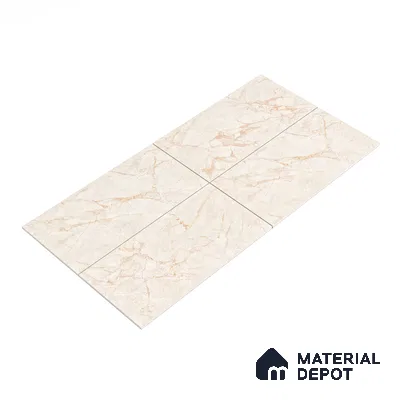 Carving Floor & Wall Tile TL 05800 C Gravier Nebula Ivory 2 ft x 4 ft Vitrified Carving Matte Finish - 9 mm | 10 Random Design | Suitable for Living Room, Bedroom, Bathroom (Sample)