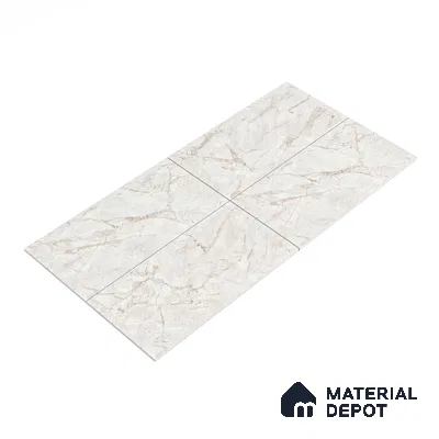 Carving Floor & Wall Tile TL 05800 Gravier Nebula Silver 2 ft x 4 ft Vitrified Carving Matte Finish - 9 mm | 10 Random Design | Suitable for Living Room, Bedroom, Bathroom (Sample)