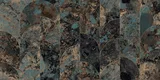 Marble Wall Tile TL 05459 B Obsidian Aqua Decor 2 ft x 4 ft Vitrified High Gloss Finish - 9 mm | Suitable for Living Room, Bedroom, Bathroom, Kitchen | Image 2
