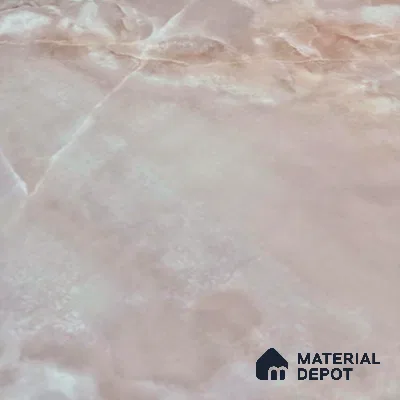 Marble Floor & Wall Tile TL 05818 B Gravier Blush Onyx 2 ft x 4 ft Vitrified Glossy Finish - 9 mm | 10 Random Design | Suitable for Living Room, Bedroom, Bathroom