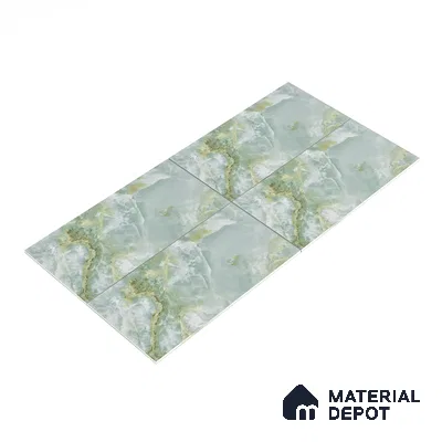 Marble Floor & Wall Tile TL 05818 E Gravier Onyx Olive 2 ft x 4 ft Vitrified Matte Finish - 9 mm |  | Suitable for Living Room, Bedroom, Bathroom