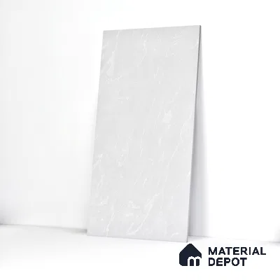 Marble Floor & Wall Tile TL 05812 Gravier Soft Pearl 2 ft x 4 ft Vitrified Glossy Finish - 9 mm | 4 Random Design | Suitable for Living Room, Bedroom, Bathroom (Sample)