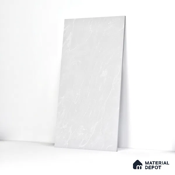 Marble Floor & Wall Tile TL 05812 Gravier Soft Pearl 2 ft x 4 ft Vitrified Glossy Finish - 9 mm | 4 Random Design | Suitable for Living Room, Bedroom, Bathroom (Sample)
