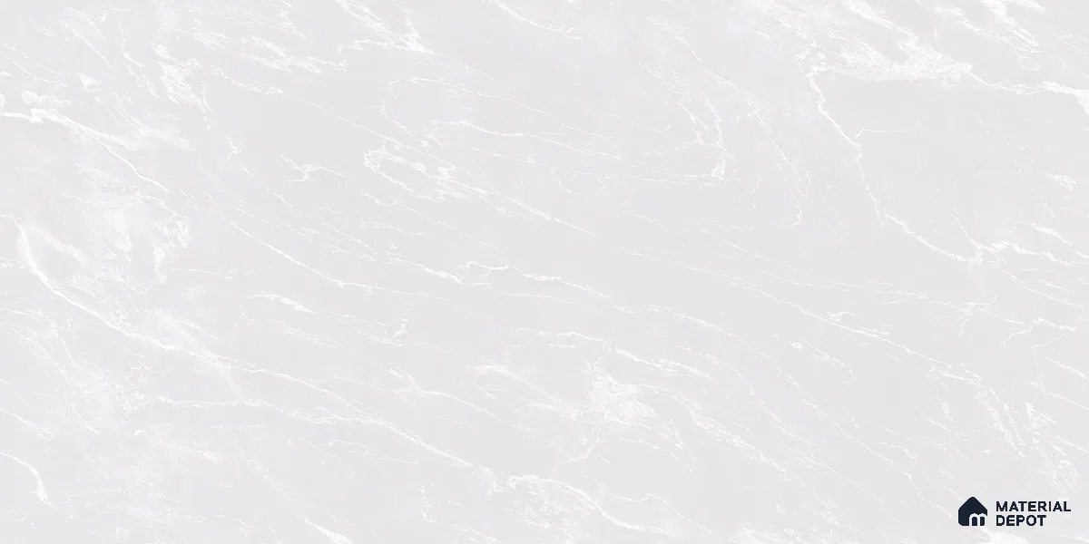 Marble Floor & Wall Tile TL 05812 Gravier Soft Pearl 2 ft x 4 ft Vitrified Glossy Finish - 9 mm | 4 Random Design | Suitable for Living Room, Bedroom, Bathroom (Sample)