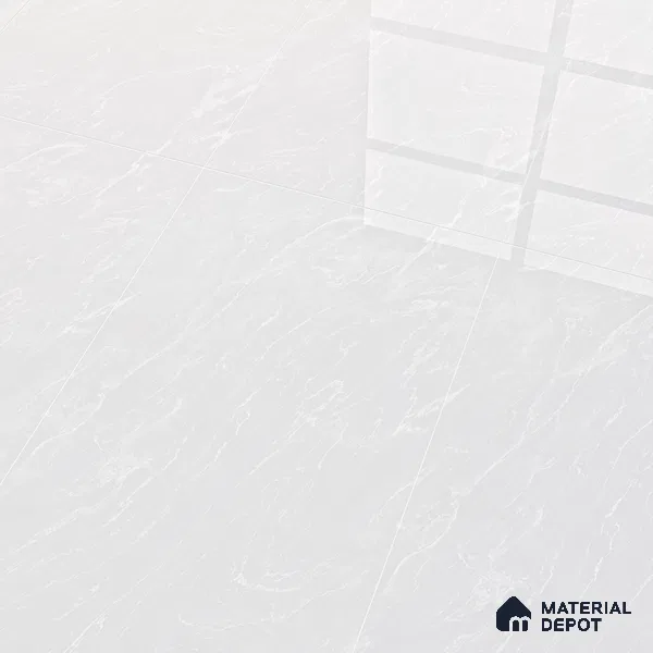 Marble Floor & Wall Tile TL 05812 Gravier Soft Pearl 2 ft x 4 ft Vitrified Glossy Finish - 9 mm | 4 Random Design | Suitable for Living Room, Bedroom, Bathroom (Sample)