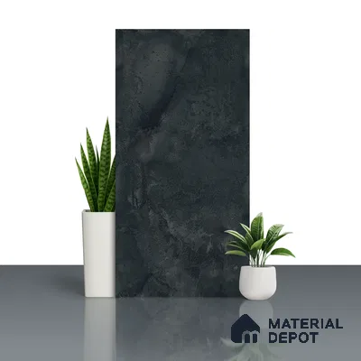 Marble Wall Tile TL 05461 B Soul Green 2 ft x 4 ft Vitrified High Gloss Finish - 9 mm | 6 Random Design | Suitable for Living Room, Bedroom, Bathroom, Kitchen (Sample)