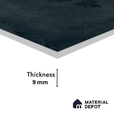 Marble Wall Tile TL 05461 B Soul Green 2 ft x 4 ft Vitrified High Gloss Finish - 9 mm | 6 Random Design | Suitable for Living Room, Bedroom, Bathroom, Kitchen (Sample)