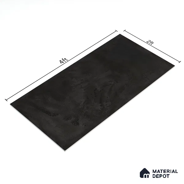 Marble Wall Tile TL 05461 C Soul Nero 2 ft x 4 ft Vitrified High Gloss Finish - 9 mm | 6 Random Design | Suitable for Living Room, Bedroom, Bathroom, Kitchen (Sample)
