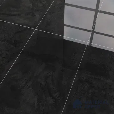 Marble Wall Tile TL 05461 C Soul Nero 2 ft x 4 ft Vitrified High Gloss Finish - 9 mm | 6 Random Design | Suitable for Living Room, Bedroom, Bathroom, Kitchen (Sample)