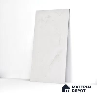 Marble Wall Tile TL 05461 Soul Bianco 2 ft x 4 ft Vitrified High Gloss Finish - 9 mm | 6 Random Design | Suitable for Living Room, Bedroom, Bathroom, Kitchen (Sample)