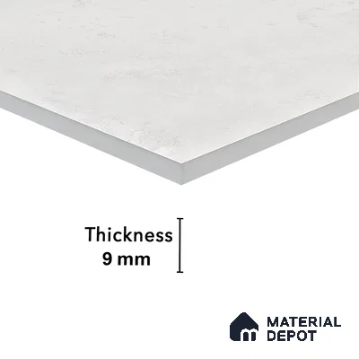 Marble Wall Tile TL 05461 Soul Bianco 2 ft x 4 ft Vitrified High Gloss Finish - 9 mm | 6 Random Design | Suitable for Living Room, Bedroom, Bathroom, Kitchen (Sample)