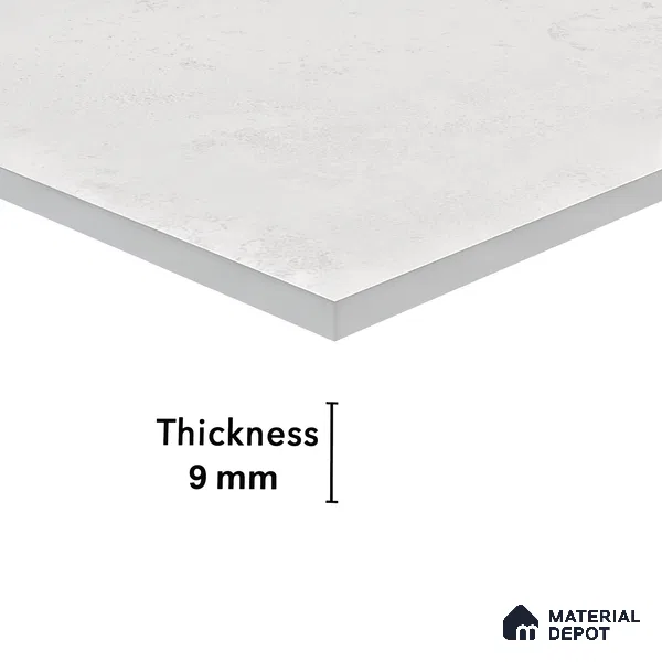 Marble Wall Tile TL 05461 Soul Bianco 2 ft x 4 ft Vitrified High Gloss Finish - 9 mm | 6 Random Design | Suitable for Living Room, Bedroom, Bathroom, Kitchen (Sample)