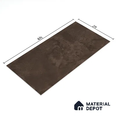 Marble Wall Tile TL 05460 B Soul Brown 2 ft x 4 ft Vitrified High Gloss Finish - 9 mm | 6 Random Design | Suitable for Living Room, Bedroom, Bathroom, Kitchen