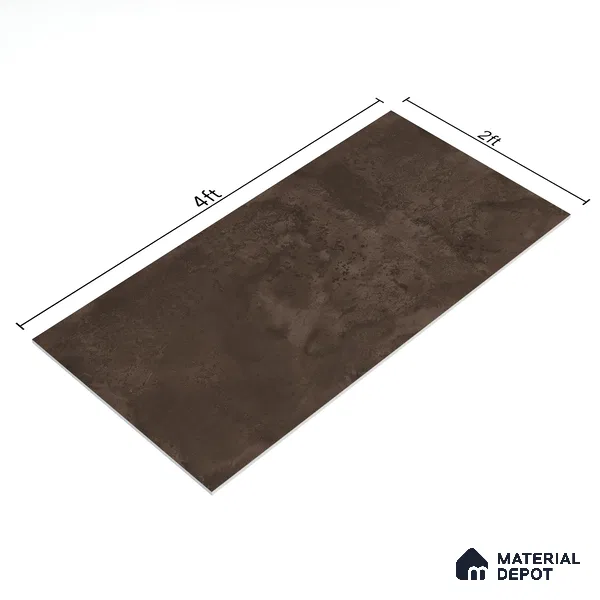 Marble Wall Tile TL 05460 B Soul Brown 2 ft x 4 ft Vitrified High Gloss Finish - 9 mm | 6 Random Design | Suitable for Living Room, Bedroom, Bathroom, Kitchen