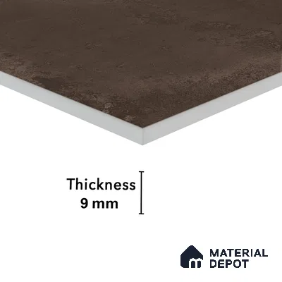 Marble Wall Tile TL 05460 B Soul Brown 2 ft x 4 ft Vitrified High Gloss Finish - 9 mm | 6 Random Design | Suitable for Living Room, Bedroom, Bathroom, Kitchen