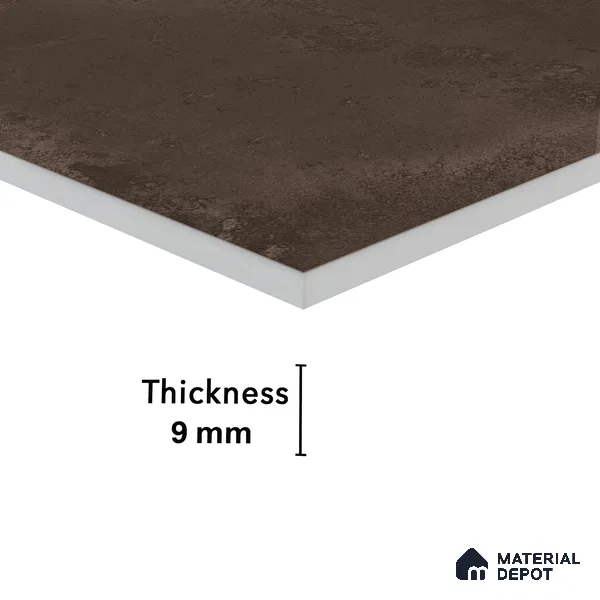 Marble Wall Tile TL 05460 B Soul Brown 2 ft x 4 ft Vitrified High Gloss Finish - 9 mm | 6 Random Design | Suitable for Living Room, Bedroom, Bathroom, Kitchen