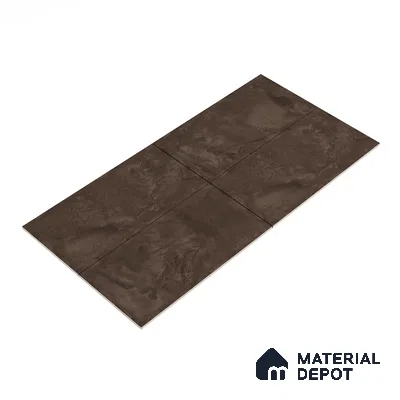 Marble Wall Tile TL 05460 B Soul Brown 2 ft x 4 ft Vitrified High Gloss Finish - 9 mm | 6 Random Design | Suitable for Living Room, Bedroom, Bathroom, Kitchen