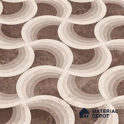 Highlighter Wall Tile TL 05460 C Soul Brown Decor 2 ft x 4 ft Vitrified High Gloss Finish - 9 mm | Suitable for Living Room, Bedroom, Bathroom, Kitchen
