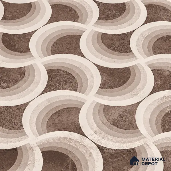 Highlighter Wall Tile TL 05460 C Soul Brown Decor 2 ft x 4 ft Vitrified High Gloss Finish - 9 mm | Suitable for Living Room, Bedroom, Bathroom, Kitchen