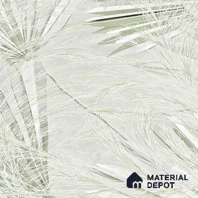 Floral Wall Tile TL 05813 B Gravier Verdant Mist Decor 2 ft x 4 ft Vitrified High Gloss Finish - 9 mm | Suitable for Living Room, Bedroom, Bathroom (Sample)