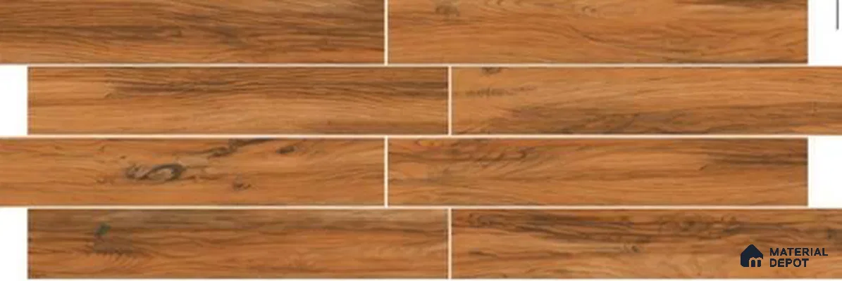 Wood Floor & Wall Tile TL 11636  4 ft x 8 inch Vitrified Matte Finish - 9 mm