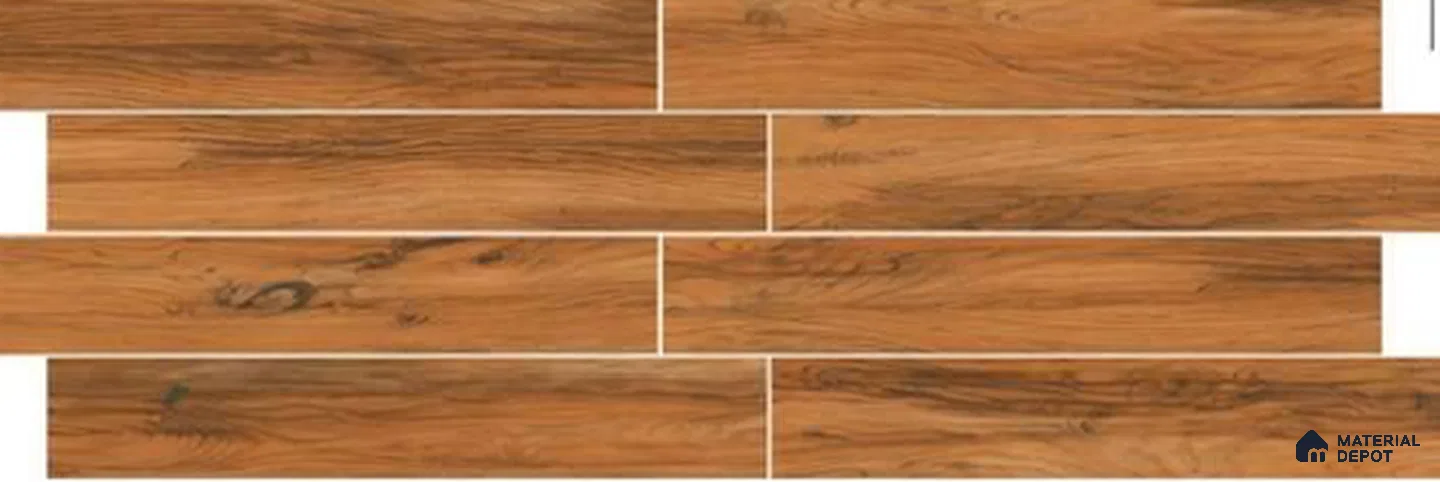 Wood Floor & Wall Tile TL 11636 4 ft x 8 inch Vitrified Matte Finish - 9 mm