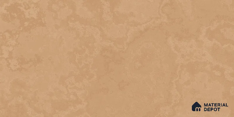 Plain Floor & Wall Tile TL 05609 B Gravier Golden Ethno 2 ft x 4 ft Vitrified Sand Matte Finish - 9 mm | 4 Random Design | Suitable for Living Room, Bedroom, Bathroom (Sample)